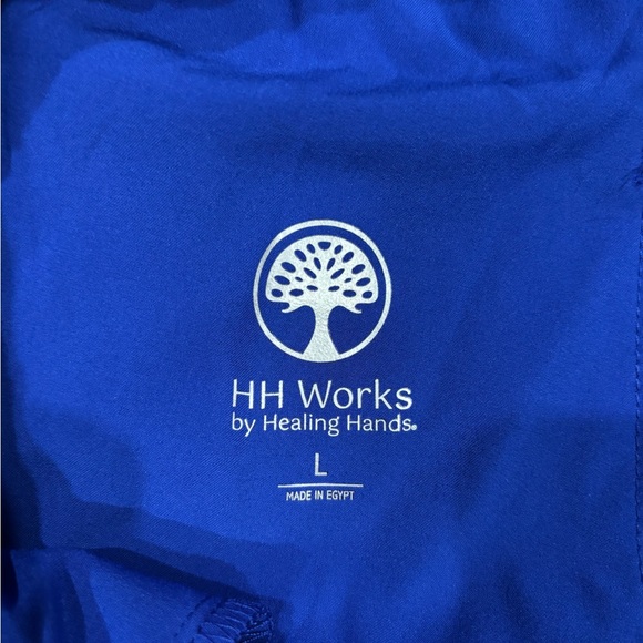 Healing Hands Galaxy Blue Scrub Set (top XL - bottoms L) - Picture 5 of 5